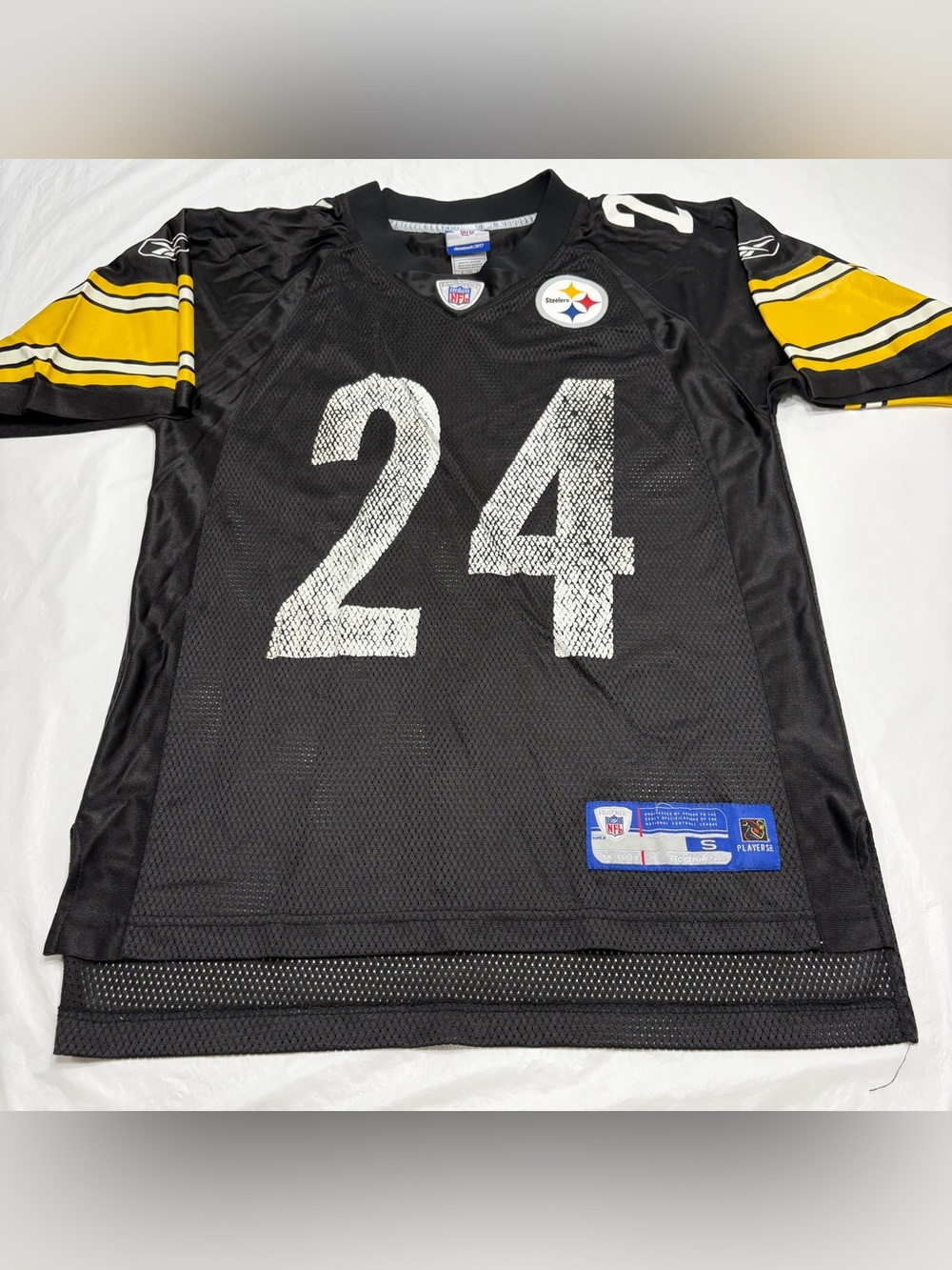 Reebok Pittsburgh Steelers Taylor #24 Faded Jersey Men’s Small